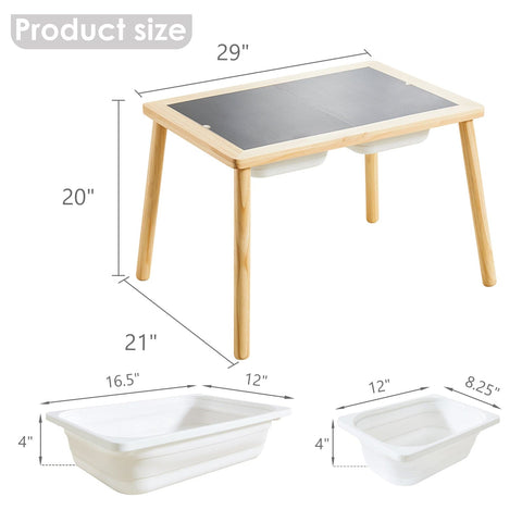 Land, Sand, Water Sensory Table w/ Bins - Right Play