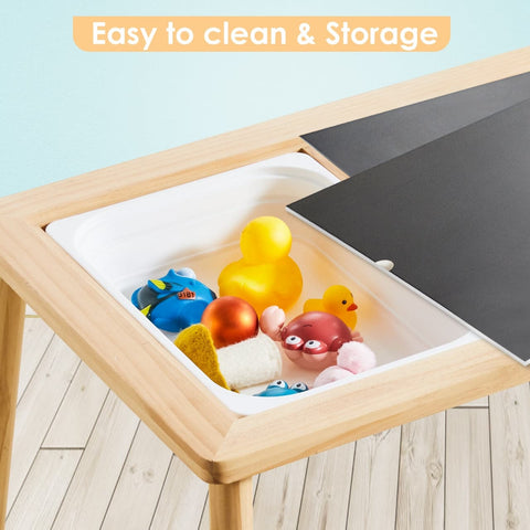 Land, Sand, Water Sensory Table w/ Bins - Right Play
