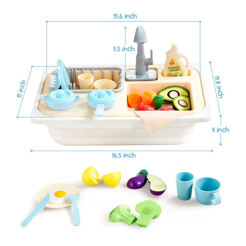 Play Kitchen Sink Toys with Large Bin - Right Play