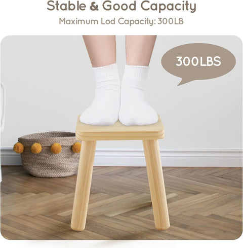 Square Wooden Stool, 1 Pack - Right Play