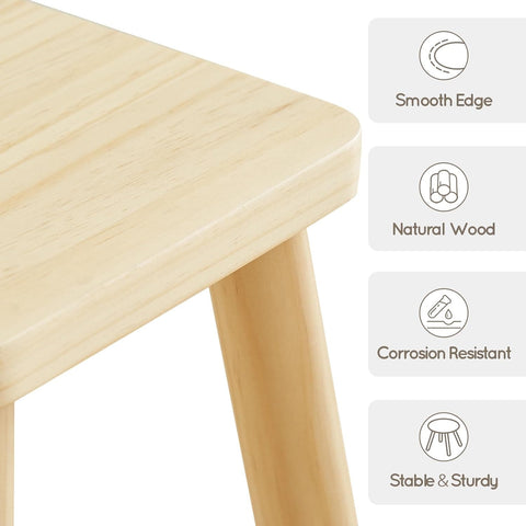 Square Wooden Stool, 1 Pack - Right Play