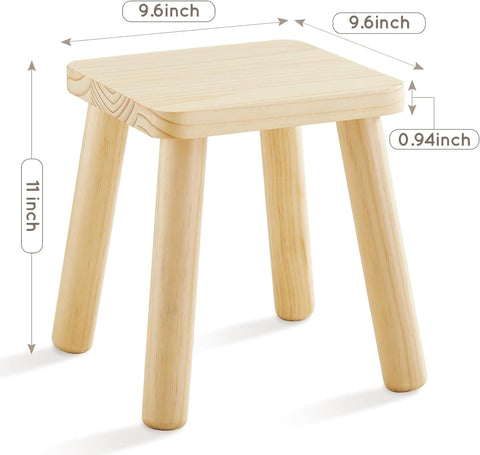 Square Wooden Stool, 1 Pack - Right Play