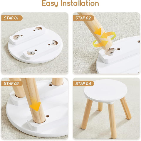 Round Wooden Stools, 2 Pack - Right Play