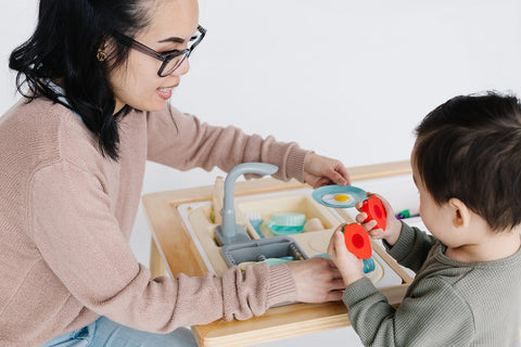 Play Kitchen Sink Toys with Large Bin