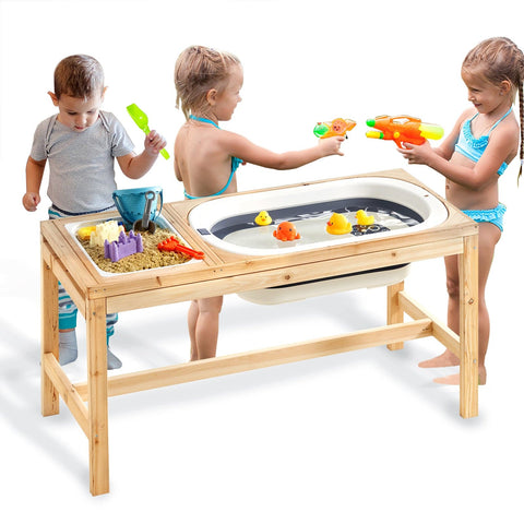 Wooden Outdoor Sensory Table - Right Play