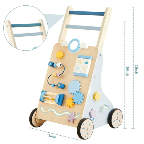 Weather themed Wooden baby Walker